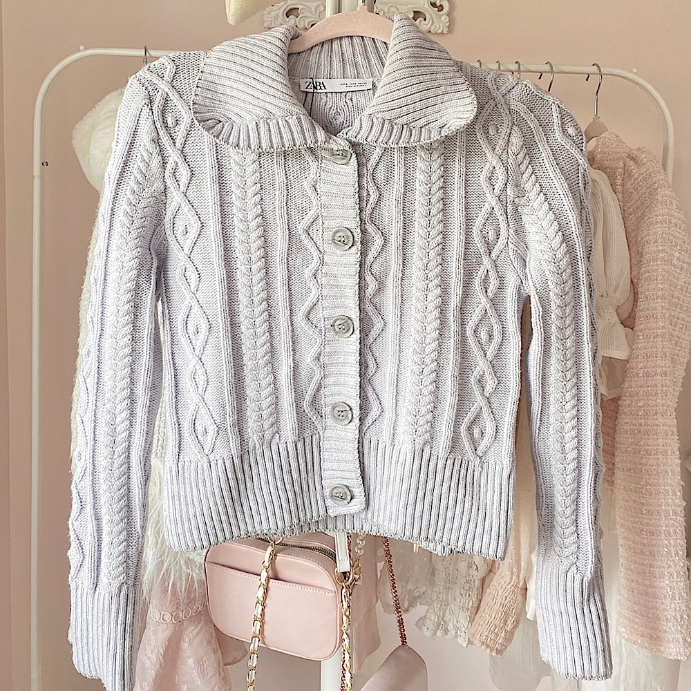 Lavender Purple Zara Cardigan